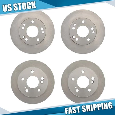 For 1987 Mercedes-Benz 190D 4pcs Front & Rear Brake Rotors Brake Kit - Image 1 of 4