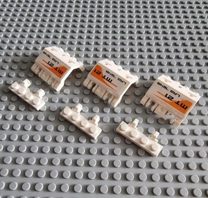 Lego Space Rasterscharnier Panel 2x4x3 Weiß 44572 44568 P11 - Bild 1 von 1