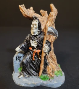 Spooky Halloween Herbst Dorf Stadt Sensenmann von Dead Tree wie Lemax - Bild 1 von 7