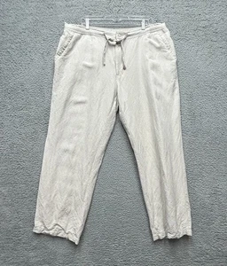 Cubavera Chino Hose Herren XL (passt 38x29) beige gerades Bein Kordelzug Taille - Bild 1 von 14