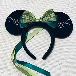 Disney-Parks Prinzessin Stirnband Frozen Anna Fantasy Federn grün Minnie Ohren USA - Bild 1 von 7
