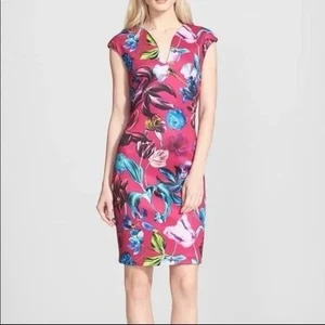 Ted Baker London Arya Floral Print Midi Dress NWT size 5 - Picture 1 of 8