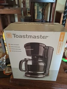 Toastmaster Black 12 Cup Coffee Maker Model #TM-127CM - NEW in Open Box! - Picture 1 of 7