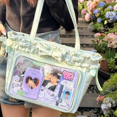 Niñas Lolita Transparente Itabag Arco Bolso de Hombro Bolso de Mano Bolsos de Mensajero Bolso de Mano  Foto 1 de 4