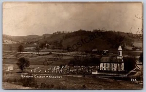 K20/ Tuscarawas Ohio RPPC Postcard c1910 Sharon Moravian Church 148 - Picture 1 of 4