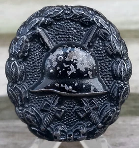 Distintivo ferito nero 1914 DRGM medaglia croce di ferro onorificenza orig. - Foto 1 di 3