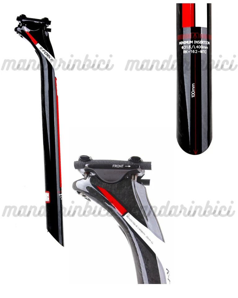 New 31.6x400mm FSA K-Force SB25 UD Carbon Red Seatpost  - Image 1 of 1