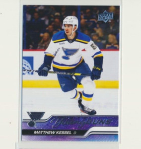2023-24 Upper Deck Series 1 Young Guns RC 240 Matthew Kessel St Louis Blues