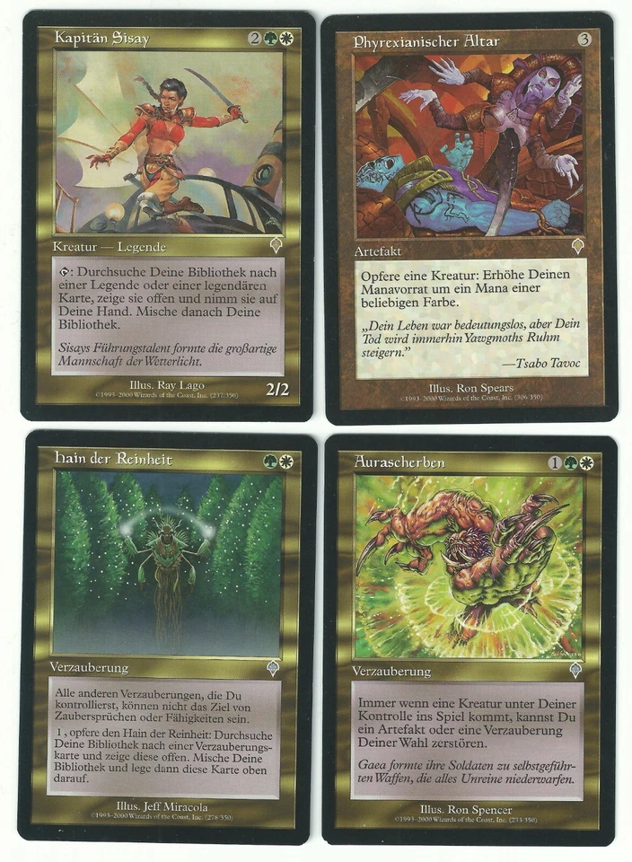 Komplett-Set  INVASION  - deutsch -  Sisay+Phyrexian Altar+Tsabo+Shards+Galina - Bild 1 von 1