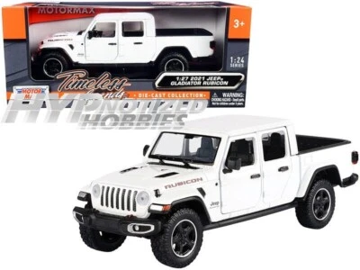 MOTORMAX 1:27 2021 JEEP GLADIATOR RUBICON  DIE-CAST DIE-CAST WHITE 79368 - Image 1 of 3