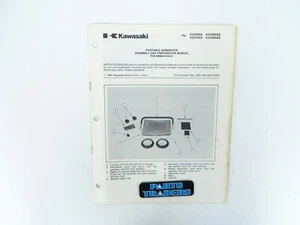 NOS Genuine Kawasaki Dealer Assembly & Preparation Manual KG Portable Generators - Picture 1 of 3