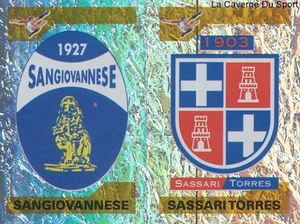 692 SCUDETTO SANGIOVANNESE SASSARI TORRES ITALIA STICKER CALCIATORI 2005 PANINI - Imagen 1 de 1