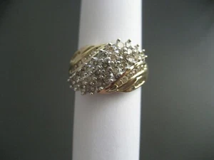 New 14kt Gold Diamond Fashion Ring 1.0ctw 5.2 grams - Picture 1 of 9