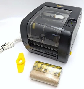 WASP WPL305E Thermal Transfer POS Barcode Printer USB Serial Parallel - Bundle - Afbeelding 1 van 22