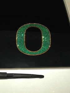 Calcomanía adhesiva de pared Oregon Ducks estrás brillante auto emblema computadora portátil - Imagen 1 de 1