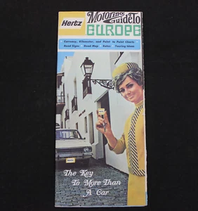 DE COLECCIÓN 1969 HERTZ GUÍA DE MOTOR DE EUROPA - Imagen 1 de 4