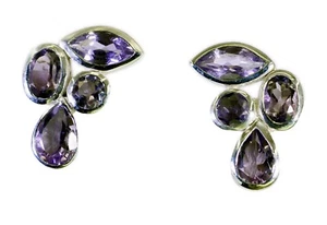 resplendent Amethyst 925 Sterling Silver Purple genuine gemstones CA gift - Picture 1 of 1