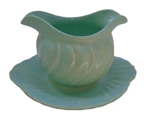 Franciscan Coronado Swirl Barco Salsa Gravy Vintage Verde Turquesa 8 por 4 Pulgadas - Imagen 1 de 4