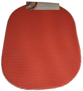 VINYL PLACEMAT by Town & Country Living ~ 13" x 18" ~Coral - Picture 1 of 1
