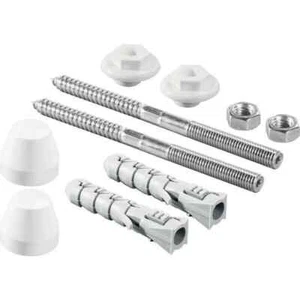 Basin Fixing Set 8 X 100 With Plug Wall Mounted Installation Set Pack 2 - Picture 1 of 2