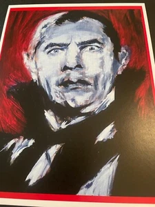 DRACULA, Bela Lugosi vampire horror artwork print, horror movie art, 8x10 inches - Picture 1 of 4