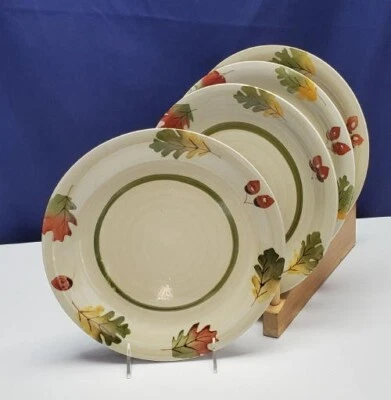 ROYAL NORFOLK (4) обеденные тарелки желуди и дубовые листья 10-1/2» новом! - Изображение 1 из 4