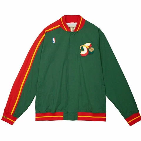 Seattle Supersonics 1995-96 Mitchell & Ness Authentic NBA Warm-Up Jacket -Green Cover