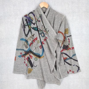 Maglione Inoah donna grande multicolore art to wear Lagenlook Cardi Urban Boho USA - Foto 1 di 23