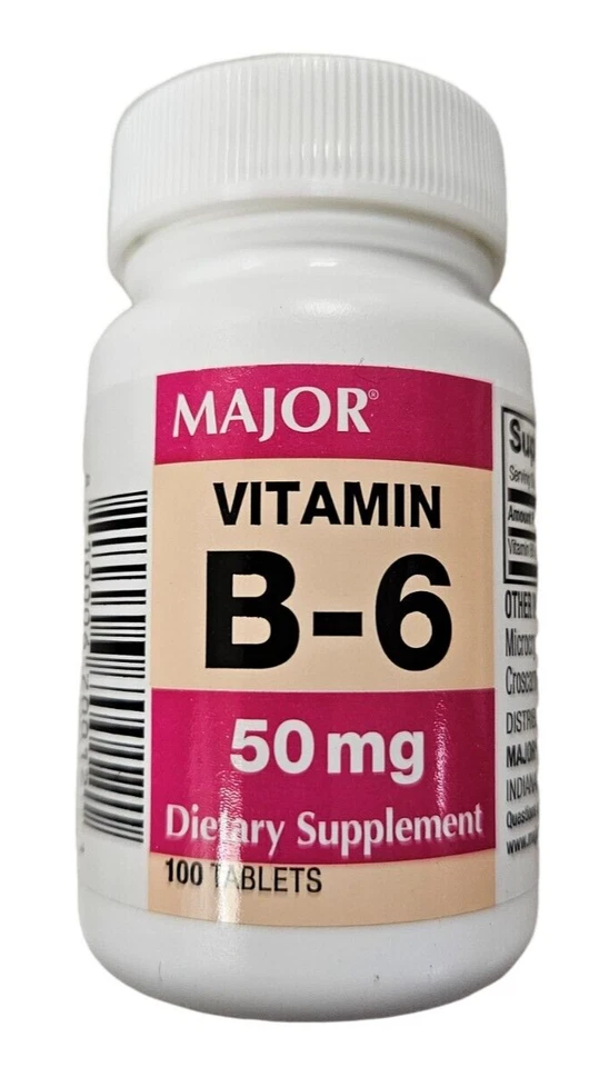 VITAMINA B6 MAYOR 50mg 100 Comprimidos __ Foto 1 de 2