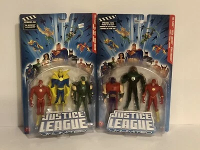2-Mattel DC Justice League Unlimited Dr Fate Flash Flecha Verde Linterna Verde Foto 1 de 3