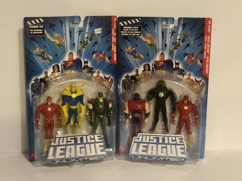 Justice League Unlimited Episode 451 Flash Dr. Fate Green Arrow Mattel H2104 O
