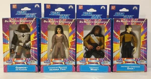 STAR TREK : LIEUTENANT WORF, GOWRON, DEANNA TROI, LT CMDR DATA ACTION FIGURES - Picture 1 of 6
