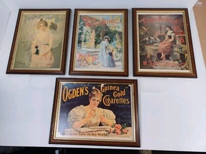 4 Framed Advertising Prints NOSTALGIA John Player Navy Cut Cinderalla Ogdens ... - Picture 1 of 10