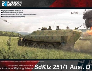 Rubicon Models Sd.Kfz. 251/1 Ausf D 1/56 28mm WWII German SDKFZ Germany Hanomag - Picture 1 of 4