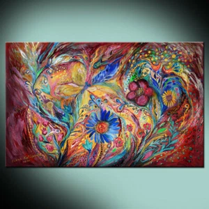 The Joyful Iris: high quality ready to hang canvas print from original artwork - Picture 1 of 1