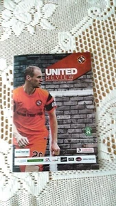 DUNDEE UNITED V HIBERNIAN (HIBS) AND COLOUR TEAMSHEET 2/12/16 - Picture 1 of 3