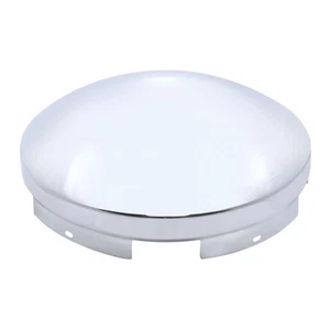 Chrome 5 Notch Front Hub Caps Dome Style 3/4" Side Wall - Picture 1 of 3