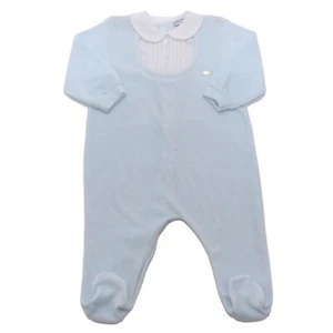 4189AL tutina bimbo boy COMME SI COMME CA baby chenille romper - Picture 1 of 4