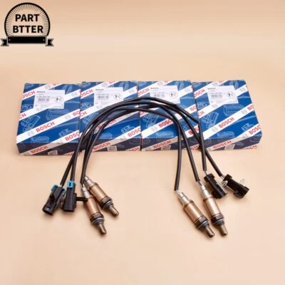 4 peças para 1996-2002 C1500 K1500 Silverado Sierra 1500 Bosch sensor de oxigênio O2 fabricante de equipamento original - Imagem 1 de 4