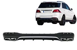 Difusor Consejos para Mercedes GLE W166 SUV Sport Line 15-18 - Imagen 1 de 12