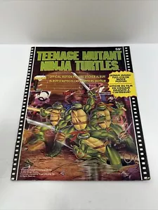 Vintage 1990 TMN Teenage Mutant Ninja Turtles Motion Picture Sticker Album Book - Picture 1 of 15