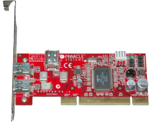 Pinnacle Systems Booster 2B DUAL Firewire PCI Adapter Card- 51010031 - Picture 1 of 3