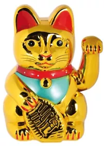Winkekatze Maneki Neko 21 cm - Bild 1 von 1