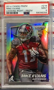 2014 Panini Prizm Mike Evans, #216, Rookie, Silver Prizm, Look Right, PSA MINT 9 - Bild 1 von 2