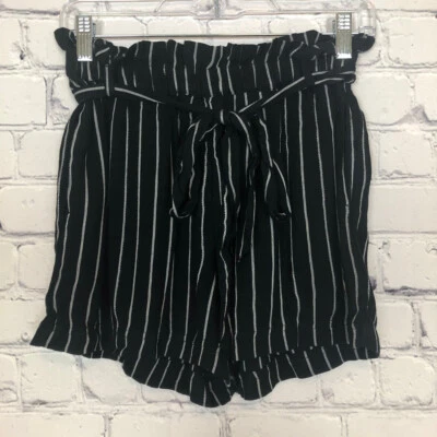 NWT American Eagle Black Stripe Shorts Size S - Image 1 of 4