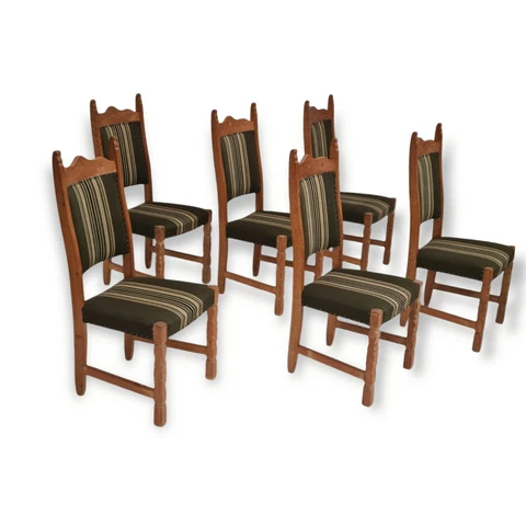 60s, set of chairs, Danish design, Henning Kjærnulf style, original condition Cover