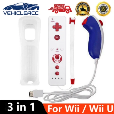ISYOUNG Remote Controller for Nintendo Wii & Wii U Wiimote Nunchuck