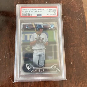 2016 Bowman Chrome Fernando Tatis Jr. 1st Prospect Chrome #BCP17 PSA 10 Padres - Picture 1 of 2