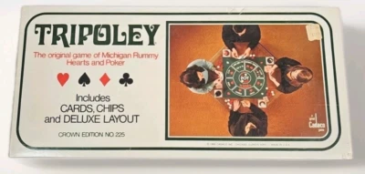 Vintage Cadaco Tripoley Game 1969 Crown Edition #225 Sealed Cards Excellent - Image 1 of 4