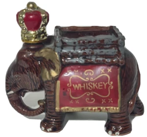 Vintage Royal Crown Elephant Whisky Dekanter Rossini Japan schönes braunes Porzellan - Bild 1 von 8